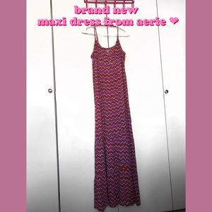 💞 long aerie geometric pattern dress 💞